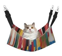 QHZLY Velvet a Creative Strokes Hamaca L para mascotas pequeñas, cómoda y transpirable para gatos, conejos, hurones