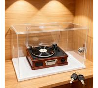 QHZYMX Caja De Exhibición Acrílico Transparente 4, 6, 8, 10, 12, 14, 16 Y 18 Pulgadas, Cajas Mostrador Ensamblables, Contenedores Organizadores Almacenamiento(10X10X10in/25X25X25cm)