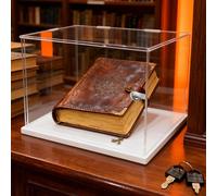 QHZYMX Caja Transparente Guardar Libros, Ideal Exhibir, A Prueba Polvo, Organizador Decoración del Hogar, Museos Y Ferias Comerciales. Contenedores Seguridad Vitrinas(8X8X14in/20X20X35cm)