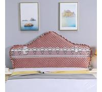 QHZYMX Headboard Slip Cover Full Size Bed, Elastic Dustproof Protector Covers For Head Board, Removable Curved Beds Headboards Slipcover - Easy To Care(Style B - H 70cm,L 120cm)