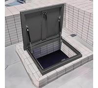 QHZYMX Trampilla de Suelo Placa De Acceso para Claraboya Comercial De Gran Tamaño, Tapa De Salida para Escalera De Ático con Varilla De Soporte Hidráulica, Trampilla De Salida(35x34in/88.9x86.4cm)
