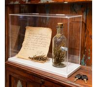 QHZYMX Vitrina Acrílica con Cerradura para Objetos De Colección, A Prueba Polvo, para Juguetes, Bolsos, Sombreros, Trofeos Y Cascos. Organizador Transparente(20X25X25cm/8X10X10IN)