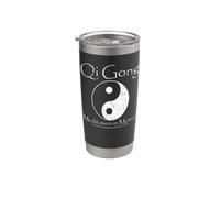 Qi Gong Meditación En Movimiento Espiritualidad Tai Chi Chino Vaso térmico de acero inoxidable de doble pared