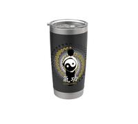 Qi Gong - Yin Yang, Tai Chi, Qigong Vaso térmico de acero inoxidable de doble pared
