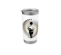 Qi Gong - Yin Yang, Tai Chi, Qigong Vaso térmico de acero inoxidable de doble pared