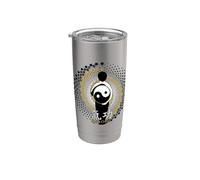 Qi Gong - Yin Yang, Tai Chi, Qigong Vaso térmico de acero inoxidable de doble pared