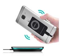 Qi Receptor de Carga Inalámbrico Fino con Corriente de Carga 1000 mA, Adhesivo Cargador Universal para (Tipo-C)