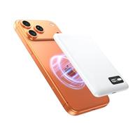 Qi2 15W Power Bank para iPhone Bateria Externa 5000mAh para MagSafe | iPhone 18/Air/17/17e/16/15/14/13/12 Series Carga inalámbrica, pantalla digital, magnético, portátil, tipo C