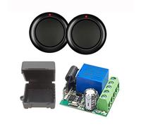 QIACHIP 433MHz Interruptor Inalámbrico Remoto Receptor Puerta Garaje universal y Mando a Distancia rf Rele Contacto Seco DC 12V 24V 1CH con 2 emisores