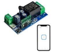 QIACHIP Ewelink Interruptor WiFi Inteligente,Módulo Relé de Contacto Seco Salida Pasiva 1 canal,DC 5V 12V 24V para abrepuertas control y puertas de garaje,con Alexa/Google Home