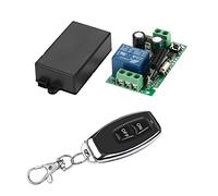 QIACHIP Interruptor de Relé de Radiofrecuencia, Interruptor de luz de Control Remoto Inalámbrico AC 220V 230V 240V 1 Canal 433 Mhz Receptor con 1 Transmisores Lámpara de Encendido Apagado