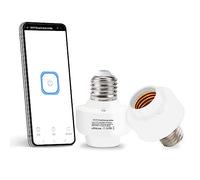 QIACHIP Portalámparas Wifi E27, lámpara toma inalámbrica Base bombilla 110 V 220 V, enchufe para bombilla con App ewelink, soporte temporizador, Scene, compatible con Alexa y Google