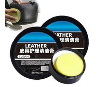 Qiamia Leader Cleaning and Care Cream & Cleaning Paste for Leather Care, Car Leather Cleaner and Conditioner, Leather Conditioner for Car Interior, Car Leather Conditioner Paste (2PCS)