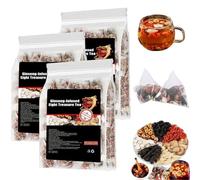 Qiamia Té de Ginseng Ocho Tesoros, 5 g x 30 unidades, fórmula para el riñón, té de Ginseng Ocho tesoros, té de ginsengs Seis Tesoro mejorado (3 Bags)