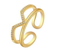 QIAMNI Anillo apilable de estilo Kate Royal Princess resistente al deslustre, bonito y delicado anillo de regalo para mujer