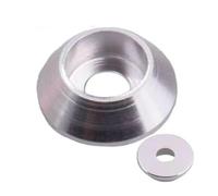 Qian Grove 10-20 unids/lote arandela cónica de cabeza de tapa m2 m2.5 M3 M4 M5 M6 m8 arandela de junta de cabeza hexagonal de aleación colorida(Sliver,M3 20pcs)