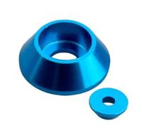 Qian Grove 10-20 unids/lote arandela cónica de cabeza de tapa m2 m2.5 M3 M4 M5 M6 m8 arandela de junta de cabeza hexagonal de aleación colorida(Light blue,M5 20pcs)