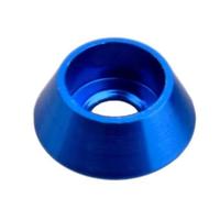Qian Grove 10-20 unids/lote arandela cónica de cabeza de tapa m2 m2.5 M3 M4 M5 M6 m8 arandela de junta de cabeza hexagonal de aleación colorida(Deep blue,M4 20pcs)