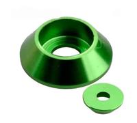 Qian Grove 10-20 unids/lote arandela cónica de cabeza de tapa m2 m2.5 M3 M4 M5 M6 m8 arandela de junta de cabeza hexagonal de aleación colorida(Verde,M2 20pcs)