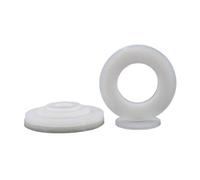 Qian Grove Arandela plana de nailon de plástico blanco y negro M2 M2.5 M3 M4 M5 M6 M8 M10 M12 M14 M16 M18 M20 M22 M24 anillo de junta de aislamiento espaciador plano(White Nylon Washer,M5x20x1(10pcs))