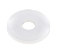 Qian Grove Arandelas planas de nailon blanco o negro M2-M24, espaciador de goma, aislamiento de arandela de plástico, juntas duras de sellado impermeables(Bianco,M6x30x2mm (50pcs))