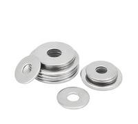 Qian Grove Junta de acero inoxidable 304 M1.6 M2 M3 M5 M6 M8 ~ M30 arandela plana de tornillo de Metal ultrafina arandela gruesa de aumento estándar(M6x18x1.5 x10pcs)