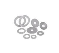 Qian Grove Junta de silicona blanca/Elemento de sellado resistente a impactos, resistente al agua y a altas temperaturas M2M3-M20(15pcs 10x40x1)