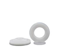 Qian Grove M2 M2.5 M3 M4 M5 M6 M8 M10 M12 M14 M16 M18 M20 M22 M24 Arandela plana de nailon de plástico negro blanco anillo de junta de aislamiento espaciador plano(White Nylon Washer,M3x16x1(20pcs))