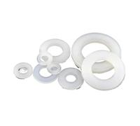 Qian Grove M2 M2.5 M3 M4 M5 M6 M8 M10 M12 M14 M16 M22 M24 Junta de nailon arandela plana blanca aislada almohadilla plana espesor del anillo 0,5~3mm(M10x50x3-5pcs)