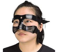 Qiancheng Protector Facial para Nariz Rota para Mujeres y Adolescentes, Protector Facial Ajustable con Acolchado, protección contra Lesiones de Impacto en la Nariz y la Cara, Negro QC-L5-M