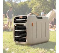 QianCruxtacy Acondicionadores de Aire Portátiles para Camping, Función Aire Frío y Caliente 2 en 1, Temporizador, Mando a Distancia, 3 Velocidades, para Coche, Tienda, Habitación, Oficina, Camping