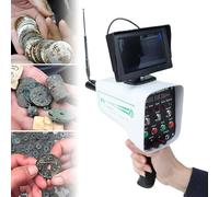 QianCruxtacy Escáner De Metales Subterráneo De Alta Sensibilidad, Localizador De Oro, Plata, Cobre Y Diamantes con Función De Calibración Inteligente para Uso En Exteriores Y Prospección Arqueológica