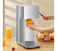 QianCruxtacy Exprimidor Eléctrico Silencioso Y Compacto para Encimera, Pequeño Electrodoméstico De Cocina En Acero Inoxidable, Sandías Y Piñas, Extrae Jugo De Naranjas, Sandías Y Piñas Fácilmente