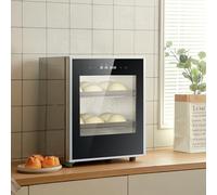 QianCruxtacy Fermentadora de Pan Casera 40 L, Caja de Fermentación con Función Memoria y Panel Táctil, Temperatura y Humedad Ajustables, Incluye 2 Rejillas y Bandeja de Agua, para Uso Doméstico