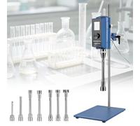 QianCruxtacy Homogeneizador Digital De Alto Cizallamiento para Investigación Y Desarrollo, Velocidad Ajustable 2000-28000 RPM, Función De Temporizador Continuo O Programado hasta 6000 Minutos G12