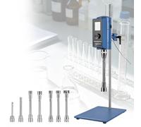 QianCruxtacy Homogeneizador Dispersor De Alta Velocidad para Laboratorio, 500 W, Rango De Velocidad 2000-28000 RPM, Display Digital Que Muestra Par Motor, Tiempo Real Y Velocidad Programada F28