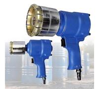 QianCruxtacy Máquina Selladora de Tapas para Tambores de 200 L, Crimpadora Neumática Manual con Doble Tamaño de Mordaza (35 mm y 70 mm), Fuerza de Tracción 1300 LB, Control Preciso de Sellado