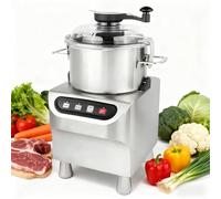QianCruxtacy Picadora con Parada de Emergencia, 1500W, Estructura Metálica, Función de Añadir Sin Parar, Accesorio Rascador Incluido, Adecuada para Nueces, Verduras, Carnes y Preparaciones 5L-1500W