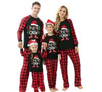 Qianderer Conjunto de pijamas familiares de Navidad a juego, pijamas de Navidad, conjuntos de ropa de dormir, ropa de estar por casa, pijamas de vacaciones para parejas, ropa de dormir y de noche, XL