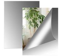 QianFenShi 2Pcs Espejos Decorativos de Pared 2mm, Adhesivos, Grandes para Habitación, Aseos, Salones - 15 * 20 * 0.2cm