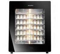Qiang Cámara Fermentación Pan 100L + Incubadora Fermentación Eléctrica Visible + Calentamiento Uniforme y Preciso + Humedad 60-90%, Temp Ajustable, 3 Rejillas + para Pan, Yogur, Masa Pizza
