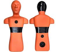 Qiang Maniquí de Entrenamiento para Rescate Acuático y Simulacro de Incendio,Modelo de Práctica Pesado,con 3 Orificios de Entrada y Salida de Agua,para Desarrollo de Habilidades de Natación Orange