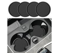 QIANGFAFA 4 Piezas Posavasos para Coche para Toyota Corolla Verso II 2004-2009, Redondos Posavasos de Coche Antideslizante Incrustados en Adornos Titular de La Taza,A