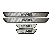 QIANGFAFA 4 Piezas Protector Umbral Puerta Coche para MG3 MG4 EV MG5 MG6 HS Marvel R ZS, Cubierta de Placa de Escalón Pegatinas de Protección de Umbral Bienvenida Pedal,Carbon Fiber Texture