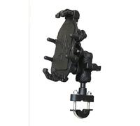 QIANGFAFA Movil Moto Manillar para Michelin Pilot Power 2CT 190/50 ZR17 73W+120/70 ZR17 58W, Soporte Móvil Moto - 360°Rotación Liberación con Un Botón Soporte Teléfono para 6.8-8.8 Smartphone