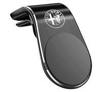 QIANGFAFA Soporte Magnetico Movil Coche para Alfa Romeo Giulia Stelvio 159 147 156 166 GT 4C, Porta teléfono Suporte Telemovel Carro Iman Sujeta Moviles para Coche Accesorios