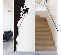 QIANGTOU Pegatina de Escalada, calcomanía de escaladores, Carteles Deportivos, calcomanías de Vinilo para Pared, decoración de Pared, Mural, Elegir Escalada St 61x210cm