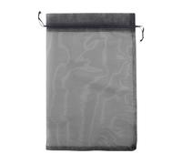 QIANHAILIZZ 100 bolsas con cordón de 8 x 12 pulgadas, bolsa de regalo de tela de organza, bolsa de regalo, bolsa de caramelos, regalos de boda B231 (negro)