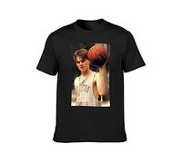 QIANHANTANG Basketball Diaries Leonardo Dicaprio Shirt 90'S Vintage Edition Unisex 100% Cotton Short-Sleeve T-Shirts Black XL