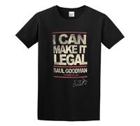 QIANHANTANG Better Call Saul Can Make It Legal Unisex 100% Cotton Short-Sleeve T-Shirts Black XXL